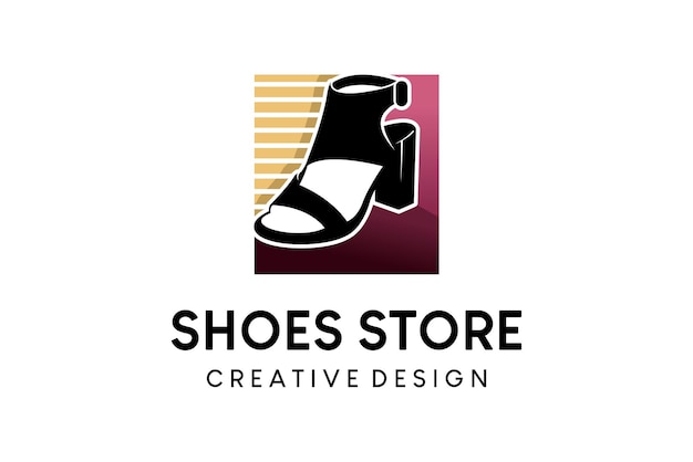 Toe sandals or shoe shop logo design lifestyle shoe fashion logo vector illustration