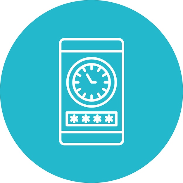 Toegangstijd icoon vector afbeelding Kan worden gebruikt voor Mobile UI UX