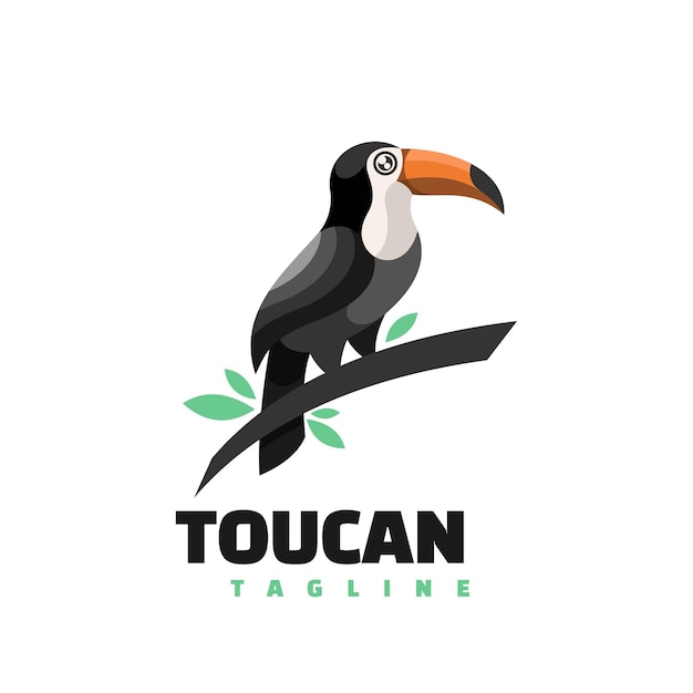 Toekan mascotte logo