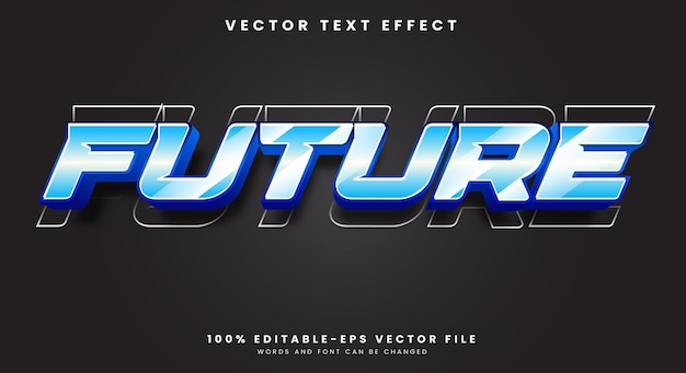 Toekomstige Sport bewerkbare tekst effect lettertype stijl