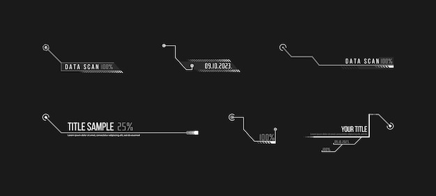 Toelichting, headers vector illustratie