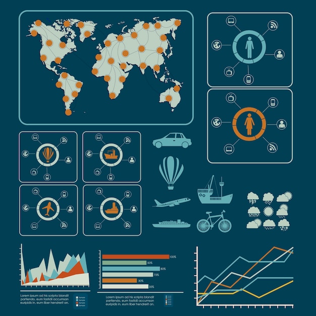 Vector toerisme infographics