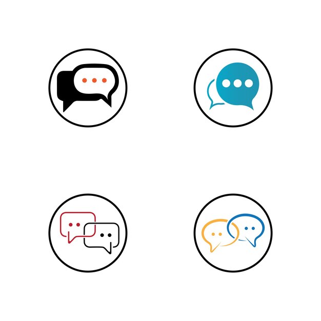 Toespraak bubble pictogram vectorillustratie