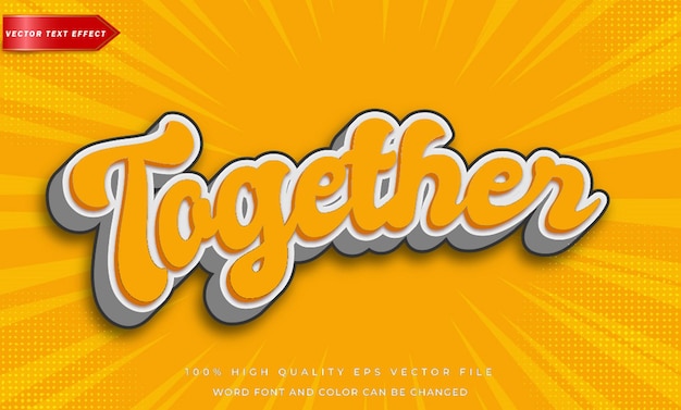 Together text effect