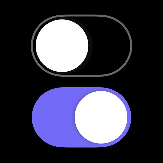 toggle switch button smartphone switcher settings element