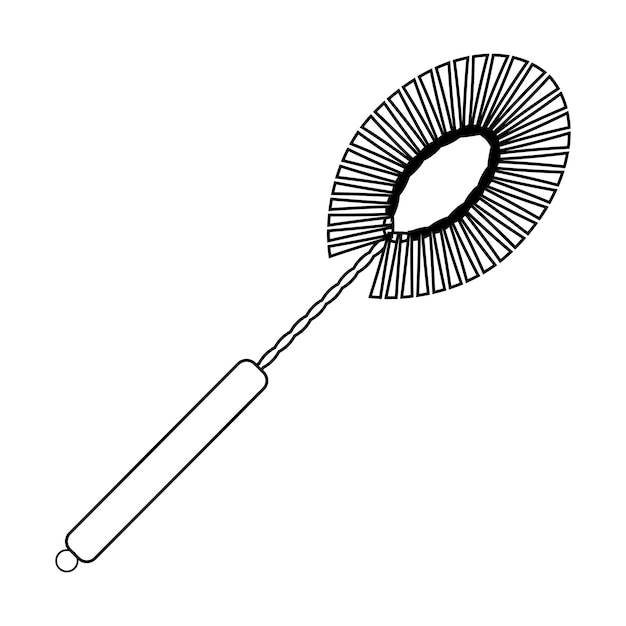 Toilet brush icon