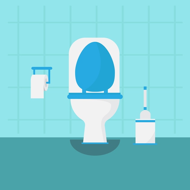 Toilet concept vectorillustratie