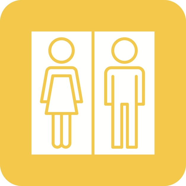 Toilet icon vector image can be used for mall