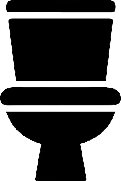 Toilet icon vector silhouet illustratie 2