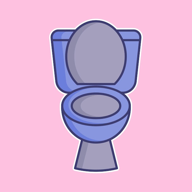 Toilet icon vector on trendy design