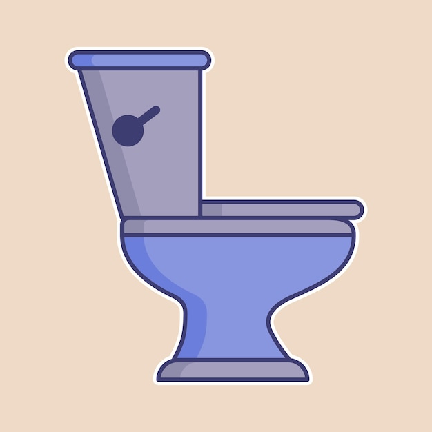 Toilet icoon vector op trendy design