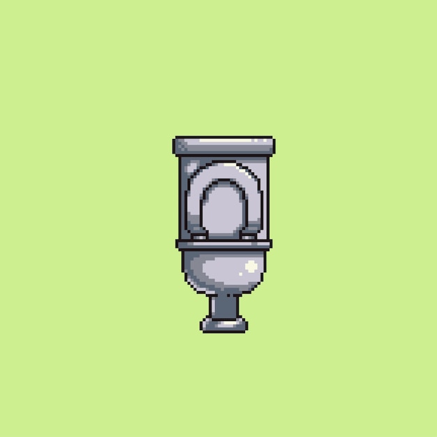 toilet in pixelkunststijl