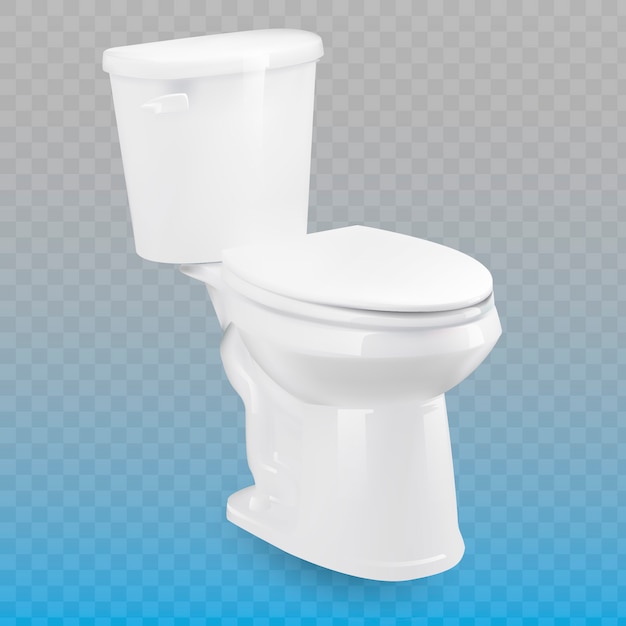 Vector toilet isolated on transparent background.