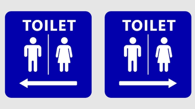 Toilet sign design. Vector Illustration.