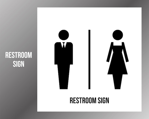 Toilet sign