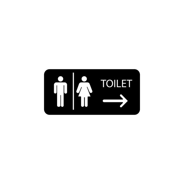 Vector toilet signs logo