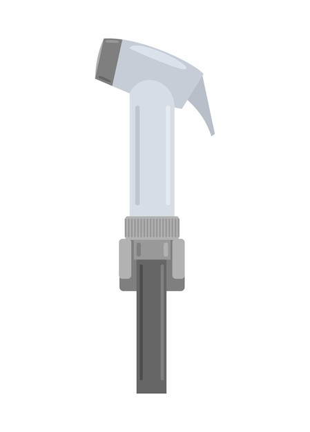 Toilet sprayer Simple flat illustration