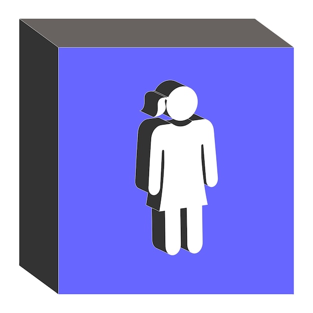 Toilet vector element design