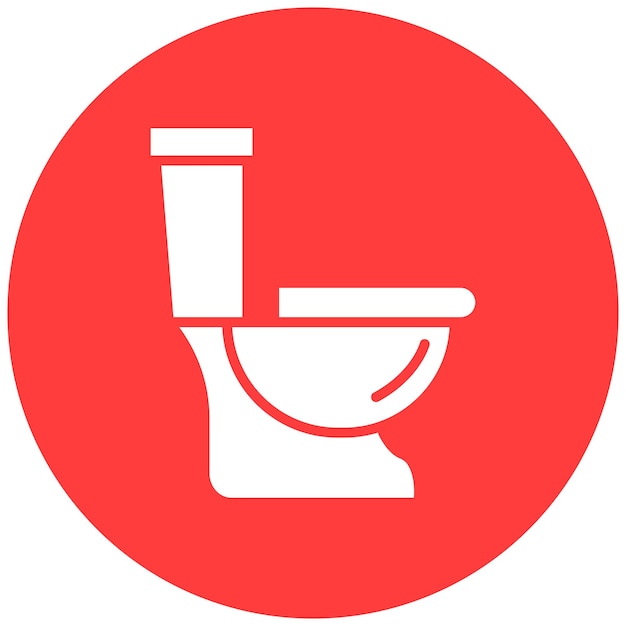Вектор Иллюстрация векторного дизайна иконы туалета