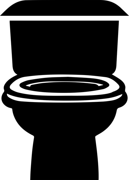 toilet vector silhouette illustration black color 8