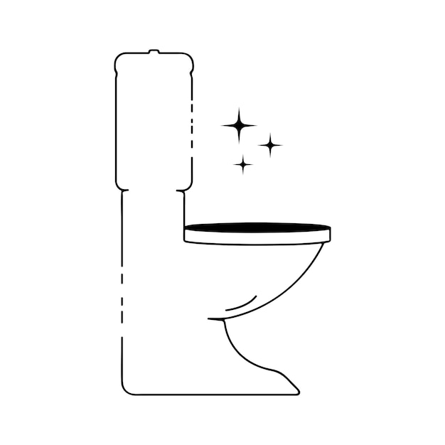 Toilet vectorelement ontwerp