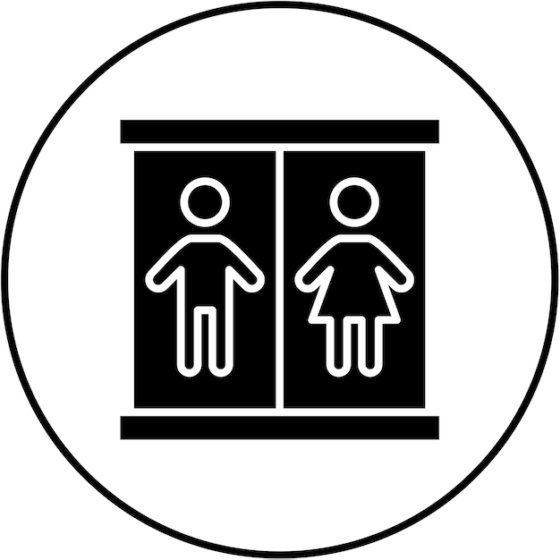 Vector toilets icon vector afbeelding kan worden gebruikt voor city elements