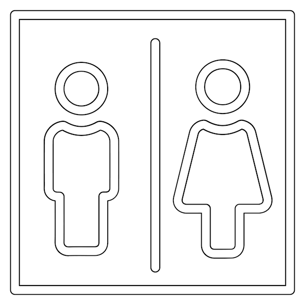 Vector toiletten vector icoon illustratie van city elements icoon set