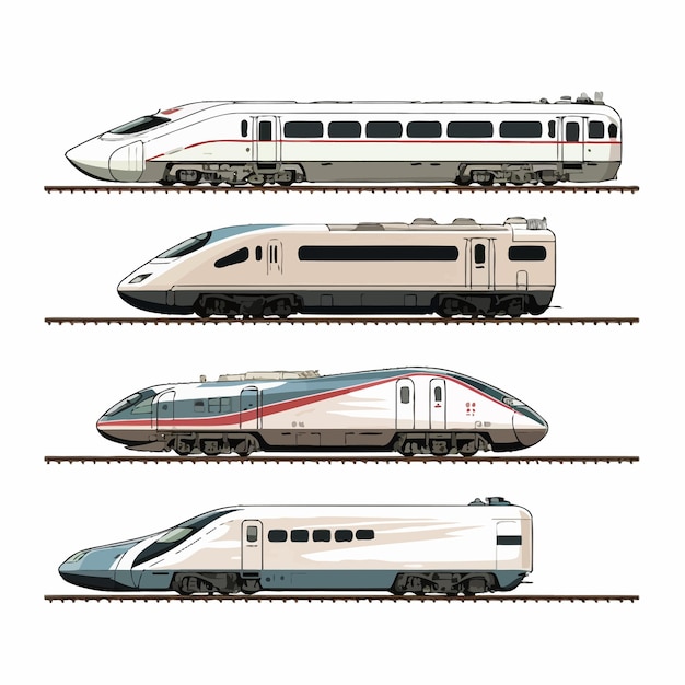 Vector tokaido shinkansen nozomi train illustration