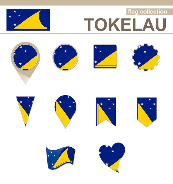 Tokelau flag collection, 12 versies