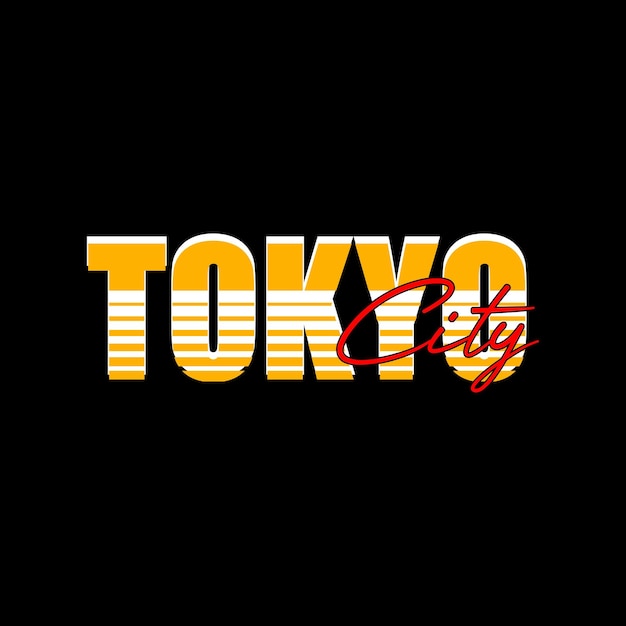 Tokyo city typografie ontwerp vector voor print t-shirt