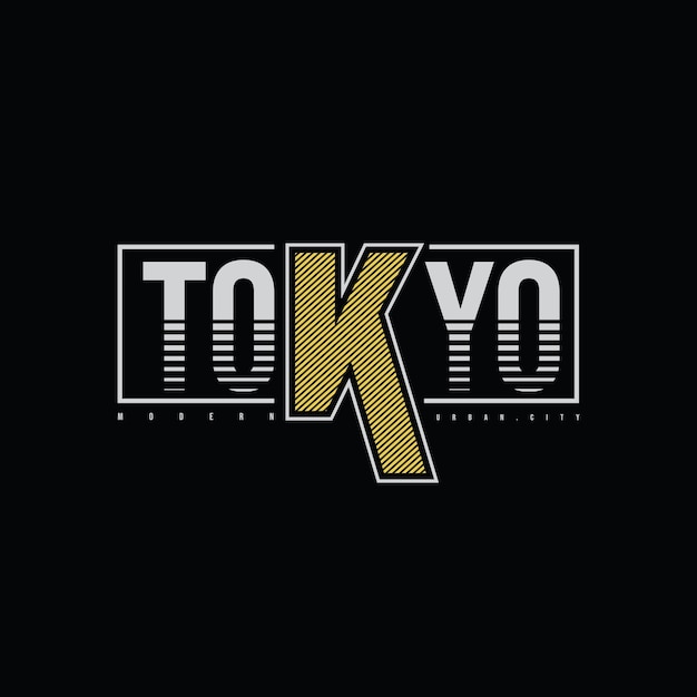 Tokyo grafisch t-shirt en kledingontwerp