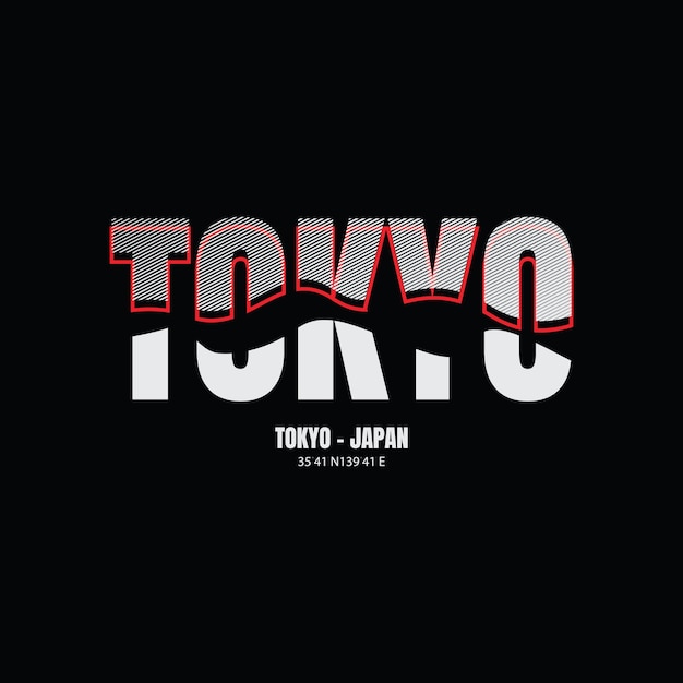 도쿄 그래픽 티셔츠와 의류 디자인