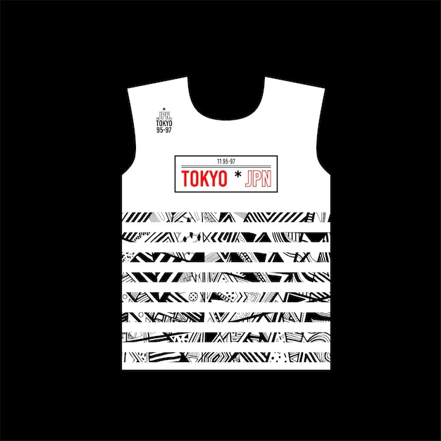 Tokyo Japan patroon mode t-shirt ontwerp