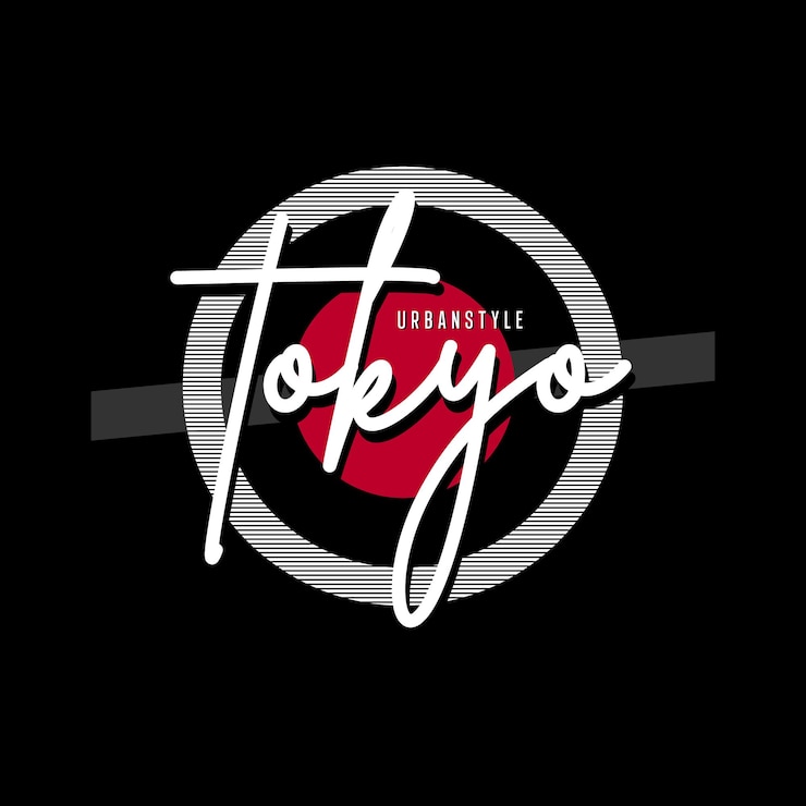 Vector tokyo japan typography t shirt quotes and apparel design