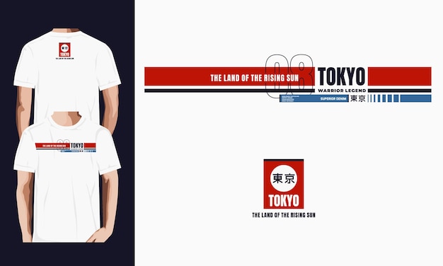 Tokyo ontwerp voor t-shirt