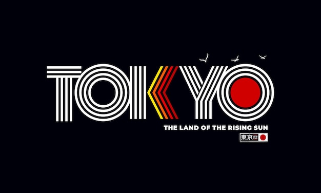 Tokyo t shirt and apparel design