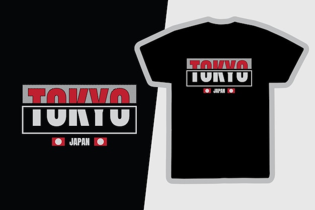 Tokyo typografie vector t-shirt design