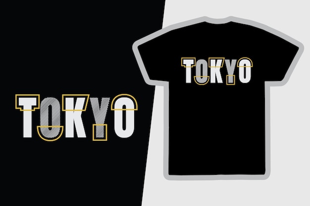 Tokyo typografie vector t-shirt design