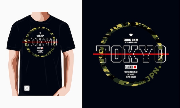 Premium Vector | Tokyo typography t shirt design illustration casual ...