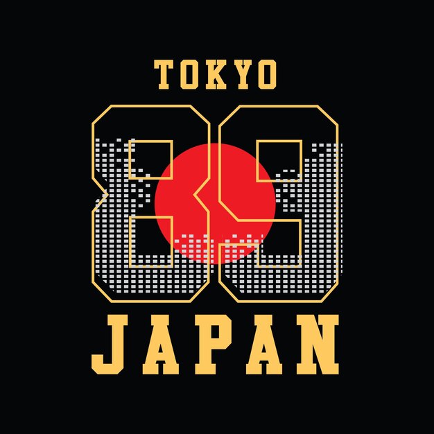 Tokyo typography vector t shirt design illustration