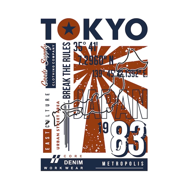 Vector tokyo urban poster