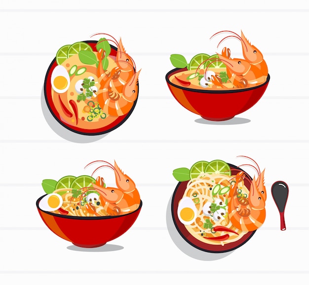 Tom Yum Kung Thai spicy soup , thai food