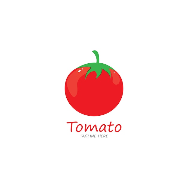 Tomaat logo ontwerp sjabloon vectorillustratie