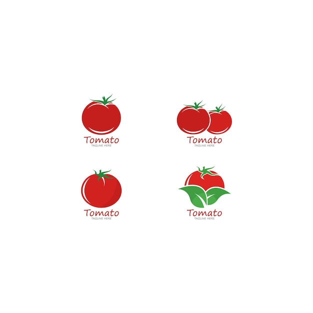 Tomaat logo vector pictogram