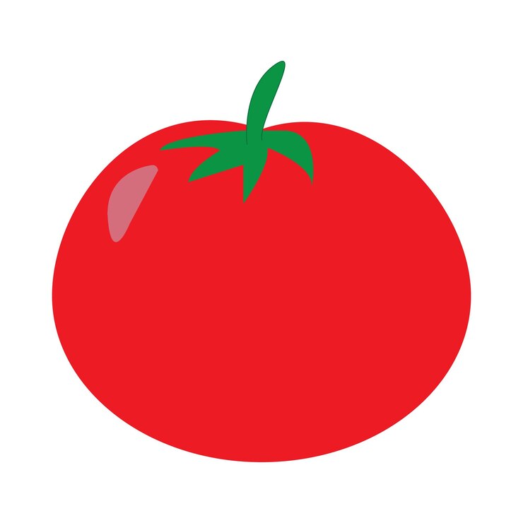 Vector tomaat pictogram logo vector ontwerpsjabloon