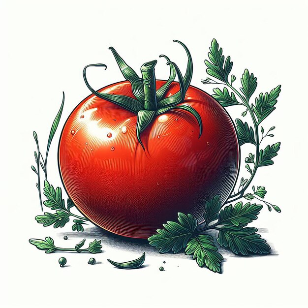 Tomaten groenten vector illustratie beeld behang pictogram avatar emoji