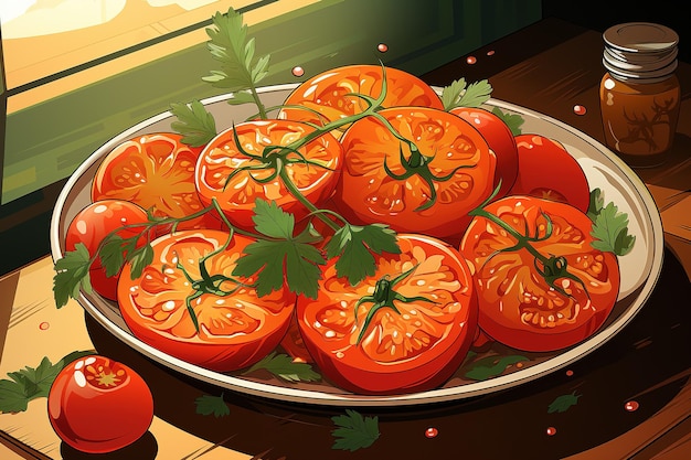 Vector tomaten spatten rode vloeistof geïsoleerd realistische 3d vector