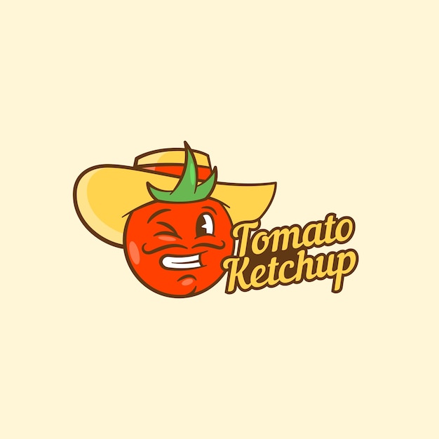 Tomatenketchup Abstract Vector teken, symbool of Logo sjabloon