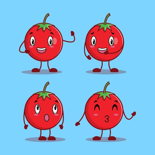 Tomato cartoon cute character illustration