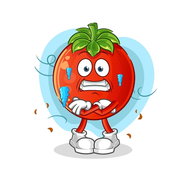 Tomato cold illustration character vector
